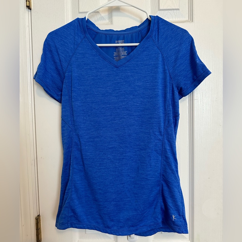 S Blue Danskin Now Dry Fit Tee